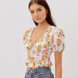For Love and Lemons Emma Blouse NWT